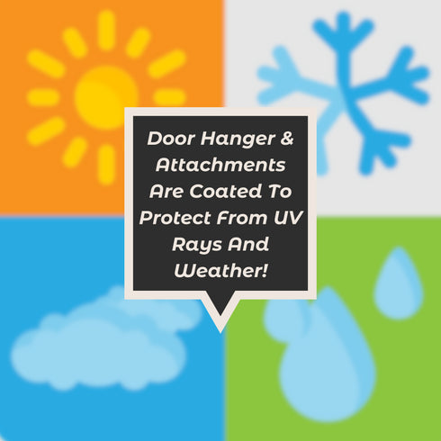 Home Sweet Home Interchangeable Wood Round Door Hanger-2 Sizes-13 Attachements Included