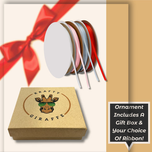 Personalized Newborn Baby Statistics First Christmas Ornament-Laser Engraved