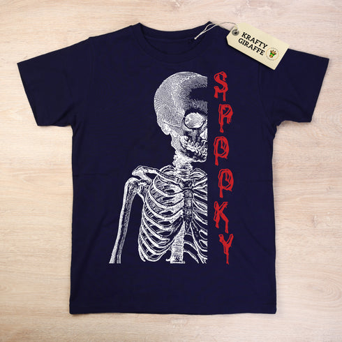 Spooky Skeleton Crewneck T-Shirt/Sweatshirt-Unisex