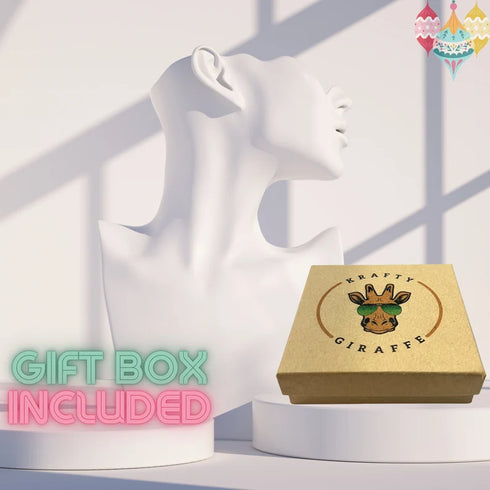 Christmas Wood Stud Earrings-Laser Engraved