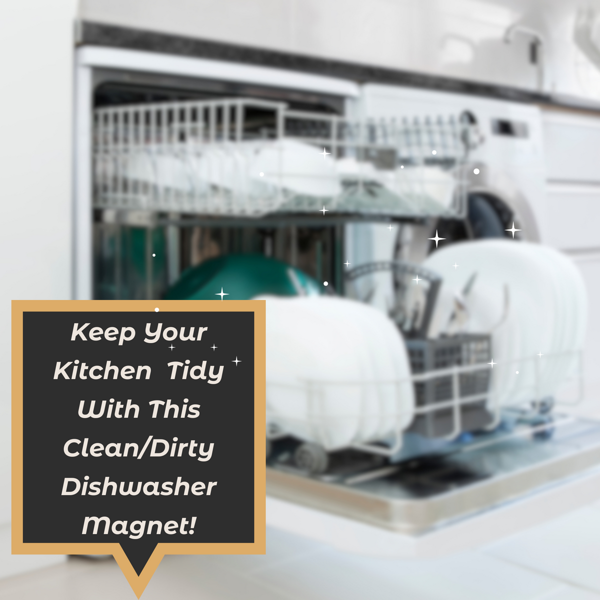 Clean Dirty Dishwasher Magnet SVG - Instant Download